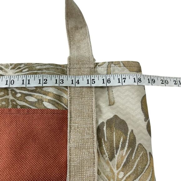 Hand Made Tropical Print Summer Canvas Carry All Tote - Picture 7 of 8